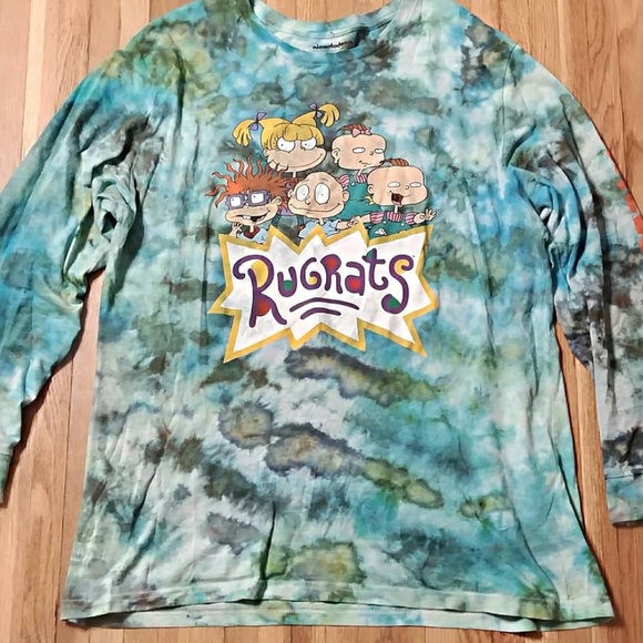 Tie Dye Rugrats Long Sleeve Shirt - Picture 1 of 2
